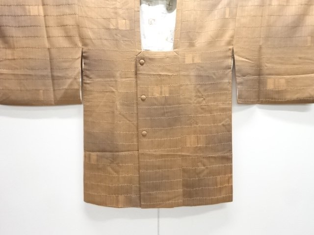 JAPANESE KIMONO / MCHIYUKI COAT / WOVEN ABSTRACT PATTERN 